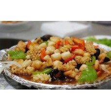 Морепродукты на чугуне